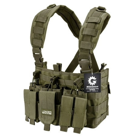 loaded gear Tactical Chest Rig Light Outdoor Adjustable (Best Ak 47 Chest Rig)