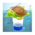 thumbnail image 2 of Dispensador de cloro flotante de primera calidad para mascotas para tabletas químicas, se adapta a tabletas de 3" Soporte para bromo (tortuga), 2 of 5