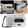 thumbnail image 2 of Portable Am FM Small Portable : Built In Speaker Telescopic Antenna Standard Headphone Jack Music Player, 2 of 9