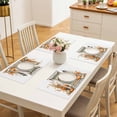 thumbnail image 6 of Placemats Set of 6 - 13x19 Inch, Thanksgiving Fall Non-Slip Washable Place Mats for Dining Table, Autumn Botanical Harvest Farmhouse Polyester & Linen Blend Table Mats for Kitchen Party Holiday, 6 of 9