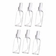thumbnail image 4 of Eguiwyn Refillable Fine Mist Atomizer Spray Bottles 6 Pack, 50ML Transparent Plastic, TSA Approved for Travel Toiletries, Perfume, Essential Oils, Skincare & Cleaning Solutions, Clear, 4 of 5