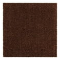 thumbnail image 5 of Unique Loom Solid Shag Collection Area Rug (7' 10" Square Chocolate Brown), 5 of 7