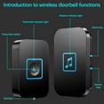 thumbnail image 5 of RKSTN Wireless doorbell Home Doorbell Wireless Communication Digital Electronic Remote Control Electronic Doorbell, 5 of 5