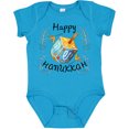 thumbnail image 3 of Inktastic Happy Hanukkah Dreidel and Laurels Boys or Girls Baby Bodysuit, 3 of 5