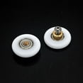 thumbnail image 1 of 4 unids/paquete de poleas de puerta corredera de vidrio, para ducha de baño, gran capacidad de carga, ultrasilenciosa (diámetro del rodillo 19mm,), 1 of 4