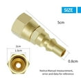 Propane Gas BBQ Grill Quick Connect Fittings 1/4" RV Propane Quick