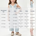 thumbnail image 3 of Amidoa Girls Summer Outfit Sets 2 Piece T-Shirt Tank Top and Casual Pants Set Kids Clothing Sets Brown Size 3T, 3 of 9