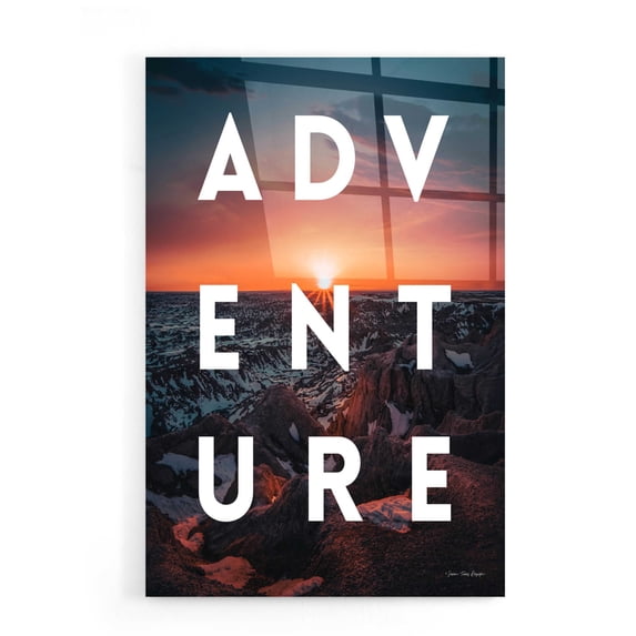 Epic Art 'Adventure Landscape' by Seven Trees Design, Acrylic Glass Wall Art, 16"x24"