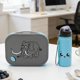 thumbnail image 1 of Cute Kids' Lunch Box And Water Bottle Set 4-Compartment Plastic Lunch Box Microwave-Safe Lunch Box, 1 of 6