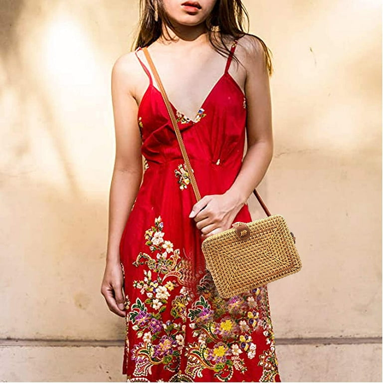 Bohemian cheap rattan bag