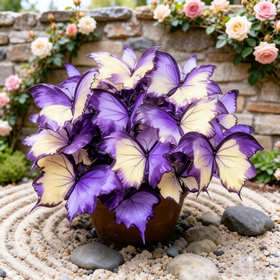 Butterfly Hosta-Perfect For Borders-Garden Stake for Outdoor Decoration