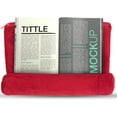 thumbnail image 3 of Tablet Pillow Stand, Pillow Soft Pad for Lap - Tablet Holder Dock for Bed for iPad Pro 9.7, 10.5,12.9 Air Mini 4 3, Kindle, Galaxy Tab, E-Reader, Red, 3 of 7