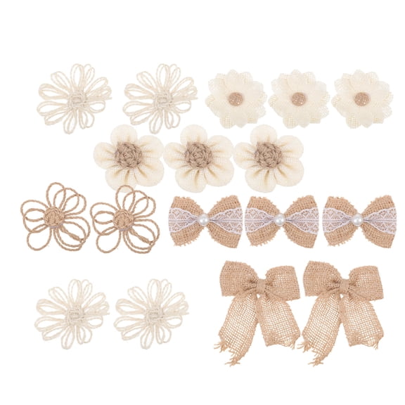 FELTECHELECTR 18 Pcs Small Fabric Flowers For Flowers Assorted Color present Giving