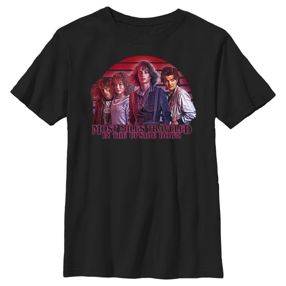 Netflix Boy's Stranger Things Teen Group Shot Graphic T-Shirt