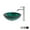 Chrome, variant on KRAUS Nei Glass Vessel Sink in Green with Ramus Faucet in Oil Rubbed Bronze