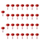 thumbnail image 2 of Mini linternas chinas rojas, linternas colgantes con decoración de Año Nuevo chino flocadas 30 piezas, 2 of 9