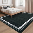 thumbnail image 2 of Washable Area Rug for Living Room, Solid Neutral Non Slip Large Rug with Rubber Backing, Low Pile Stain Resistant Modern Carpet for Bedroom Dining Room, 2×6 ft to 10×13 ft, Camel Gray Blue Black, 2 of 8