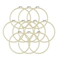 thumbnail image 1 of MasteelfCA 12PCS Bamboo Embroidery Adjustable Circle Frame DIY Craft Cross Stitch Chinese Traditional Sewing Manual Tool (25CM), 1 of 7