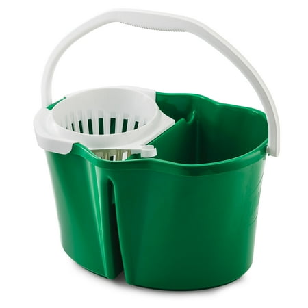 libman mop and bucket spin green white
