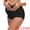 Black, variant on DARING DIVA Women's Plus Full Coverage High Waisted Ice Silk Underwear L White