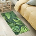 thumbnail image 2 of Bath Mat Soft Plush Non-Slip Absorbent Bathroom Rugs 39"x20" Palm Leaves, 2 of 8