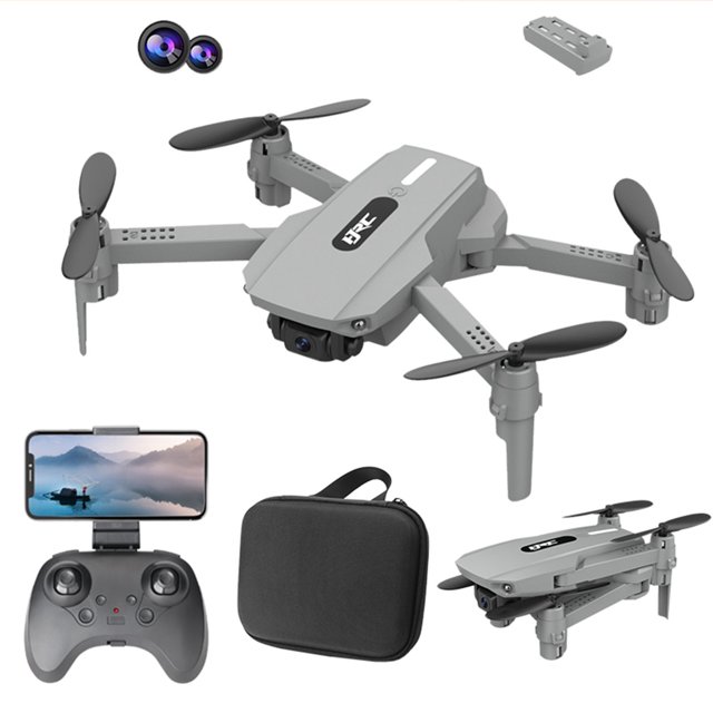 Drone With Dual 1080P HD FPV Camera Remote Control Toys Gifts For Boys Girls With Altitude Hold Headless Mode Start Speed AdjustmentTeissuly Clearance (Gray, 10.5x5.5x4cm(4.1x2.1x1.57in).) Teissuly WER202308291092