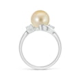 thumbnail image 2 of ANGARA Classic Golden South Sea Cultured Pearl Bypass Ring in 14K White Gold for Women | June Birthstone, Birthday, Anniversary, Jewelry Gift for Women | Pearl Ring, 2 of 9