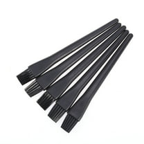 FOLOYORI 5Pcs Anti Static Brushes Plastic Round Handle for Keyboard Computer Cleaning Black 1.97X0.59X0.20In