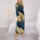 thumbnail image 3 of Balery Moonlit Golden Tree Peacock Conjunto de Pijama con Estampado para Mujer, Conjunto de Dos Piezas con Manga Larga, Ropa de Dormir Suave con Bolsillos, Pijamas Cómodos-X-Large, 3 of 7