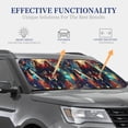 thumbnail image 4 of Vsdgher Mystic Wolf Dreamcatcher Print Car Windshield Sun Shade, Reflective Sunshade Window Sunshade Sun Visor Protector Fit for Cars,Trucks,SUVs-Small, 4 of 6