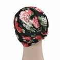 thumbnail image 5 of EnJoCho Women's Outdoor Travel Hat Cancer Head Hat Cap Ethnic Boho Floral Hair Cover Wrap Turban Headwear Turban Cap, 5 of 5