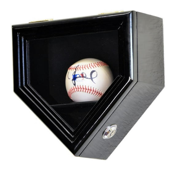 1 Baseball Ball Display Case Cabinet - Home Plate Shaped