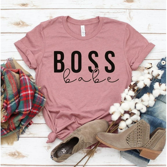 Boss Babe T-shirt Women's Hustler Tee Entrepreneur Gift Girl Power Tshirt Business Mom Shirts Sassy Shirt Motivational Top