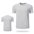 thumbnail image 4 of Mens Shirts Under 10 dollars! Men's Mesh Athletic Shirts Quick Dry Moisture Wicking Workout Shirts for Men Gym Exercise Short Sleeve Tee Tops Gray L, 4 of 6