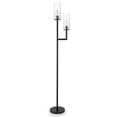 thumbnail image 1 of Henn&Hart 11" Blackened Bronze Metal/Glass Floor Lamp, 1 of 13
