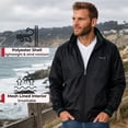 thumbnail image 4 of Alpine Swiss Mens Lightweight Bomber Jacket Casual Windbreaker Varsity Coat, 4 of 9