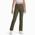 thumbnail image 2 of Girls Wide Leg Pants Kids Elastic High Waist Dress Pants Slacks Fall Winter Clothes 13-14 Years,AG NIEWTR, 2 of 6