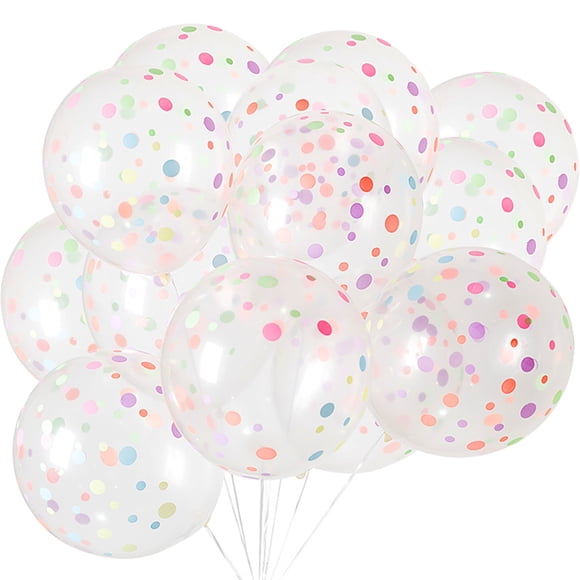 50Pcs Balloons Transparent Colorful Dot Balloons Birthday Party Supplies Wedding Decorations