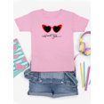 thumbnail image 3 of Retro Red Heart Sunglasses T-Shirt Juniors -Image by Shutterstock,  Large, 3 of 4