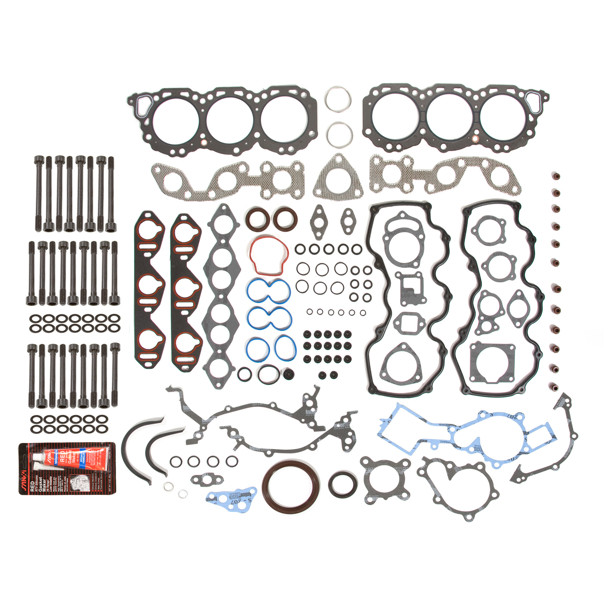 Evergreen FSHB3021 Full Gasket Set Head Bolts Fit 9604 Infiniti Nissan