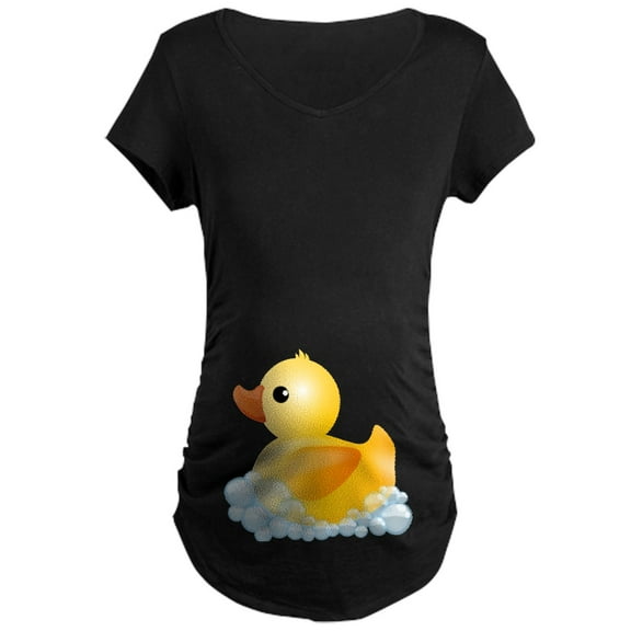 CafePress - Rubber Duck Maternity T Shirt - Maternity Dark T-Shirt