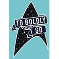 thumbnail image 2 of Girl's Star Trek To Boldly Go Starfleet Graphic Tee Tahiti Blue X Large, 2 of 4
