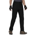 thumbnail image 2 of Men's Tactical Pants Ripstop with 14 Multi Pockets Water Resistant Gusseted Work Cargo Pants, 2 of 6