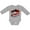 AC-Heather Grey, variant on My Papa Loves Me with Cute Ladybugs Boys or Girls Long Sleeve Baby Bodysuit
