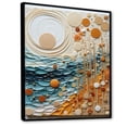 thumbnail image 2 of Designart "peaceful Sands III" Abstract Collages Floater Framed Wall Decor, 2 of 7