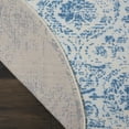 thumbnail image 5 of Nourison Jubilant Distressed Damask Blue 5'3" x ROUND Area Rug, (5' Round), 5 of 8