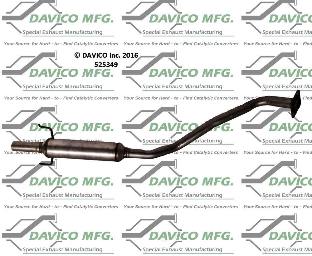 Davico Mfg 525349 Exact-Fit Exhaust Pipe