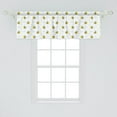 thumbnail image 2 of Ambesonne Honey Bee Valance Pack of 2, Stinging Animals Clouds, 54"X18", Yellow Pale Blue, 2 of 4