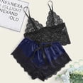 thumbnail image 2 of Lindreshi Lingerie Sets for Women 2pc Set Women Lace Lingerie Silk Sling Underwear Sleepwear Pajama Sets, 2 of 6