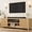Wood color, variant on 75-80 Inch Fluted TV Stand, Natural Oak Entertainment Center with Adjustable Shelves & 2-Tier Storage, Modern Media Console Cabinet with Fluted Doors, Gold Handles, Cable Management, for Living Room,